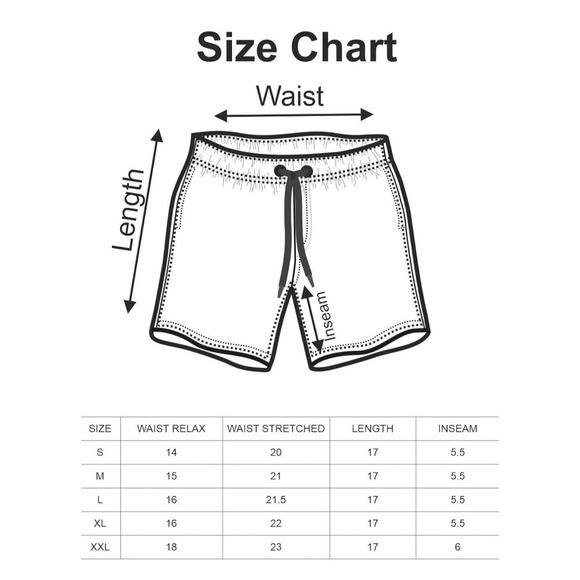 Vintage Summer palm tree white and blue size L swim trunks - Picture 6 of 6